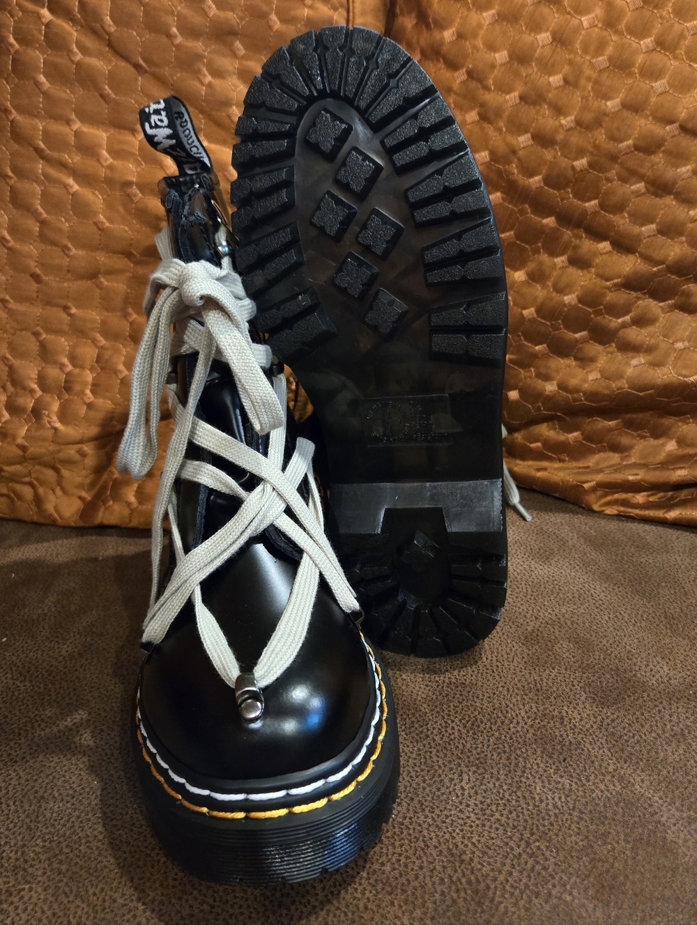 Doc Dr Martens x Rick Owens 1460 Bex Leather Lace-Up Boot US Size 7M/EU 38 ~NEW! - Picture 6 of 15